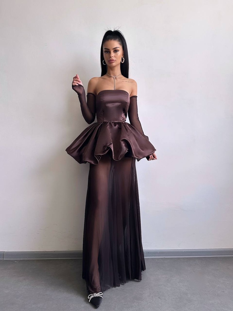 Вишуканий комплект із сукні та спідниці із сітки ✨ | PUSHKA SHOP