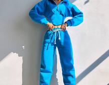 Комплект на флісі : худі з елементами корсету + штани  | PUSHKA SHOP