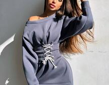 Тепле затишне худі over-size на флісі + корсет на шнурівці Можна носити з корсетом та без Тепле затишне худі over-size на флісі + корсет на шнурівці Можна носити з корсетом та без | PUSHKA SHOP