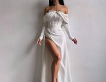 Оксамитова сукня максі декорована стразами  Ручна робота  | PUSHKA SHOP