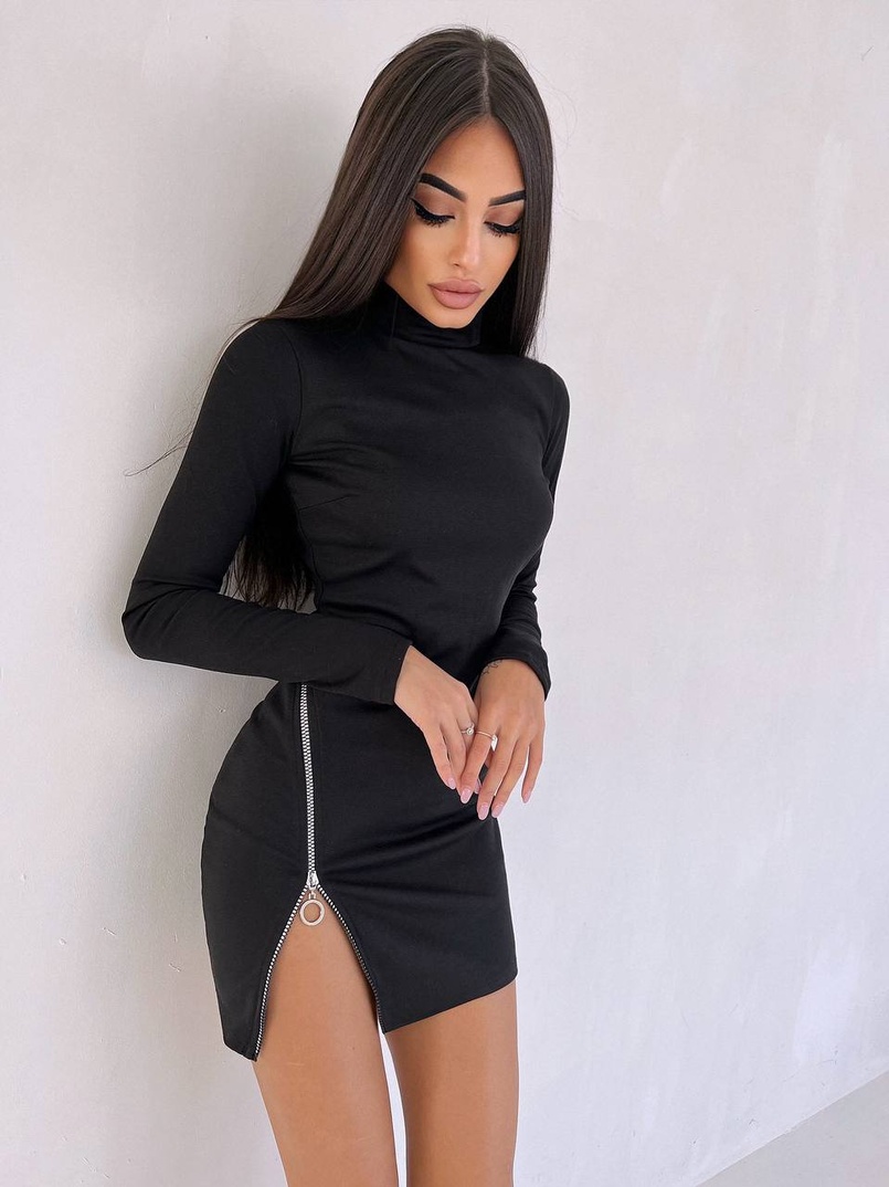 Сукня міні  зі змійкою | PUSHKA SHOP