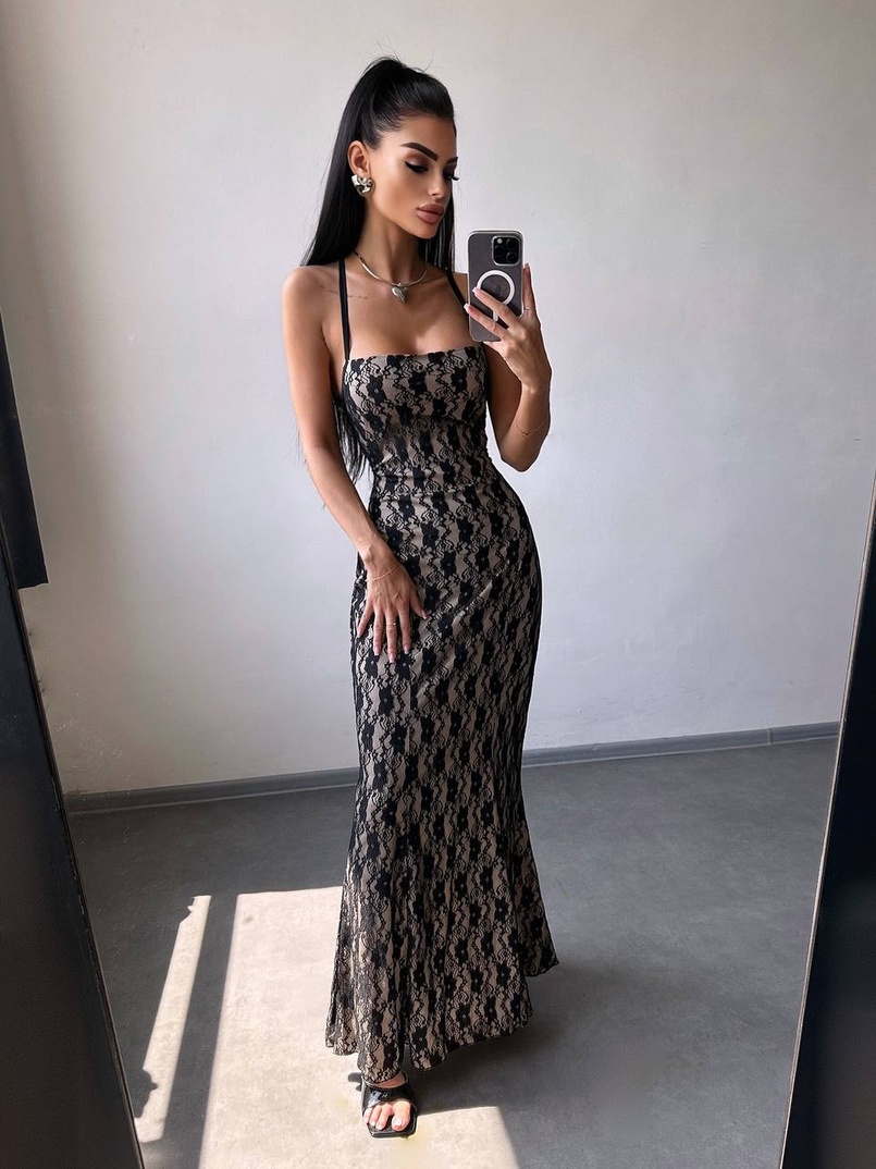 Мереживна сукня максі   | PUSHKA SHOP