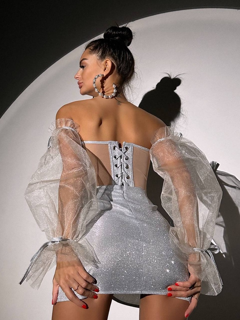 Сяючий комплект: корсет + спідниця  | PUSHKA SHOP