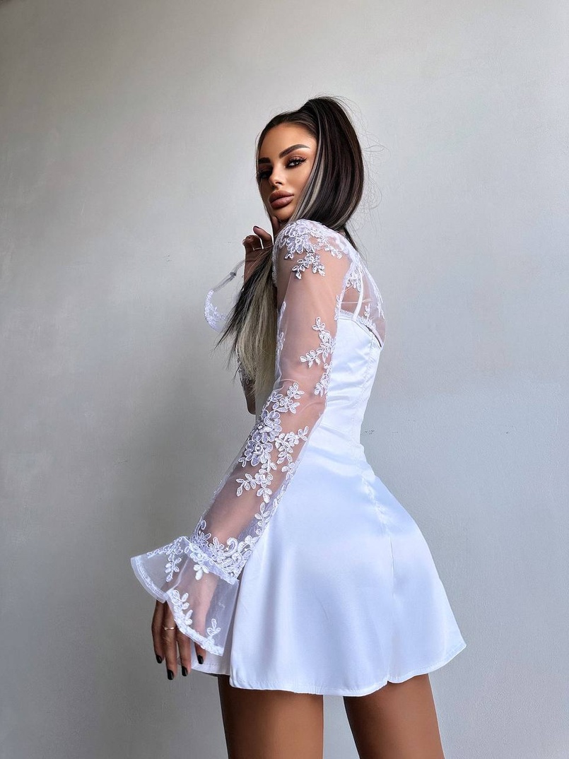 Атласна корсетна сукня-бюстьє + мереживне болеро Атласна корсетна сукня-бюстьє + мереживне болеро | PUSHKA SHOP