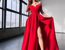 Сукня максі  з розрізом на спідниці  Сукня максі  з розрізом на спідниці  | PUSHKA SHOP