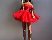 Атласна корсетна сукня міні з гачками та пишною фатиновою спідницею  Атласна корсетна сукня міні з гачками та пишною фатиновою спідницею  | PUSHKA SHOP