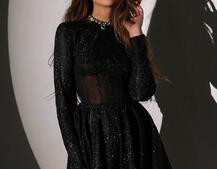 Блискуча корсетна сукня з пишною спідницею Блискуча корсетна сукня з пишною спідницею | PUSHKA SHOP