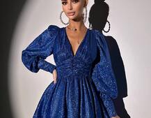 Сукня із пишною подвійною спідницею та драпіруванням Сукня із пишною подвійною спідницею та драпіруванням | PUSHKA SHOP