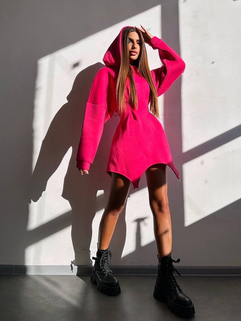 Тепле приталене худі з капюшоном на флісі + корсет на шнурівці Можна носити з корсетом та без Тепле приталене худі з капюшоном на флісі + корсет на шнурівці Можна носити з корсетом та без | PUSHKA SHOP