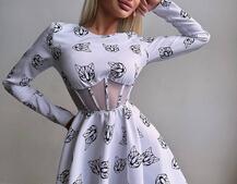 Корсетна сукня з принтом Корсетна сукня з принтом | PUSHKA SHOP