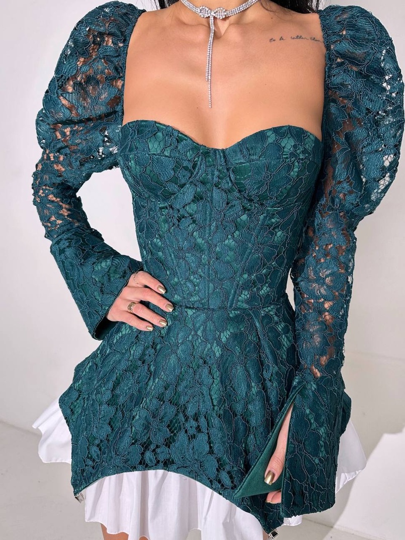 Мереживна сукня з чашечками  Мереживна сукня з чашечками  | PUSHKA SHOP