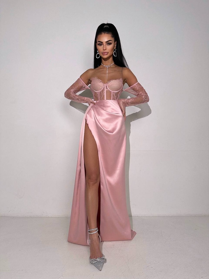 Комплект: мереживний корсет  +  спідниця максі   | PUSHKA SHOP