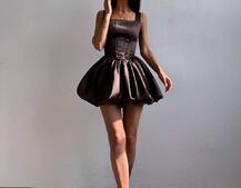 Атласна корсетна сукня міні  Атласна корсетна сукня міні  | PUSHKA SHOP