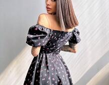 Сукня- міні у квітковий принт Сукня- міні у квітковий принт | PUSHKA SHOP