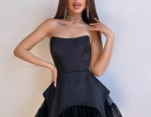 Атласна корсетна сукня  | PUSHKA SHOP