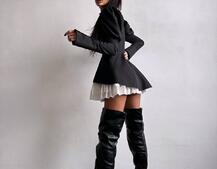 Сукня з об'ємними рукавами + спідниця з воланами Сукня з об'ємними рукавами + спідниця з воланами | PUSHKA SHOP