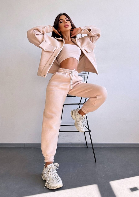 Комплект: тепла сорочка на кнопках + джоггери | PUSHKA SHOP