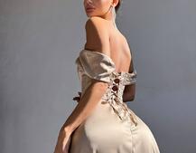 Комплект: корсет + спідниця максі з драпіруванням   Комплект: корсет + спідниця максі з драпіруванням   | PUSHKA SHOP