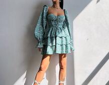 Корсетна сукня -бюстьє з пишною спідницею  Корсетна сукня -бюстьє з пишною спідницею  | PUSHKA SHOP