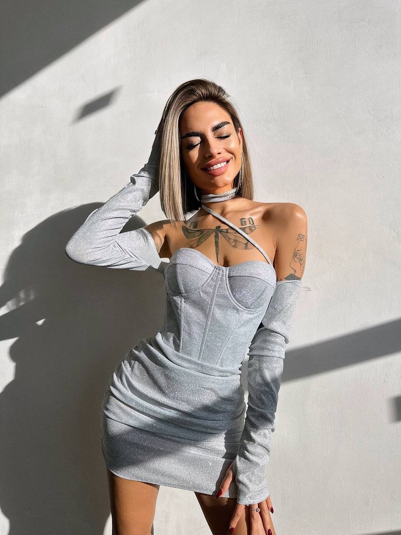 Сяюча корсетна сукня бюстьє | PUSHKA SHOP