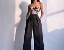 Костюм:  піджак на підкладці, штани+ корсет Костюм:  піджак на підкладці, штани+ корсет | PUSHKA SHOP