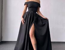 Сукня максі з відкритими плечима  | PUSHKA SHOP