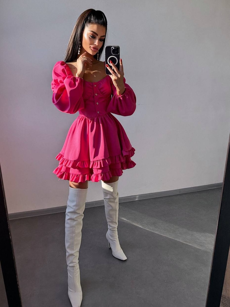 Лялькова сукня з пишною спідницею та корсетним верхом  | PUSHKA SHOP