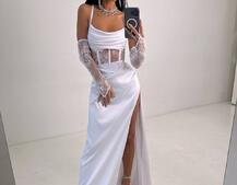 Комплект: корсет+ рукавички + спідниця максі Комплект: корсет+ рукавички + спідниця максі | PUSHKA SHOP