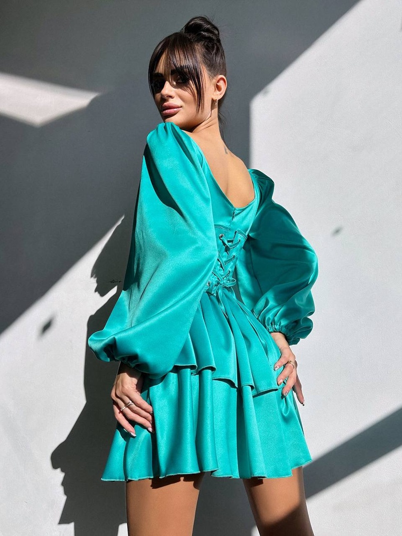 Сукня з корсетом, декорованим стразами  Ручна робота  Сукня з корсетом, декорованим стразами  Ручна робота  | PUSHKA SHOP