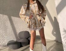 Сукня міні на гудзиках,декорована мереживом  Сукня міні на гудзиках,декорована мереживом  | PUSHKA SHOP