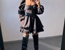 Лялькова сукня з пишною спідницею та корсетним верхом  | PUSHKA SHOP