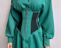 Приталена сорочка + корсет з блискавкою  Приталена сорочка + корсет з блискавкою  | PUSHKA SHOP