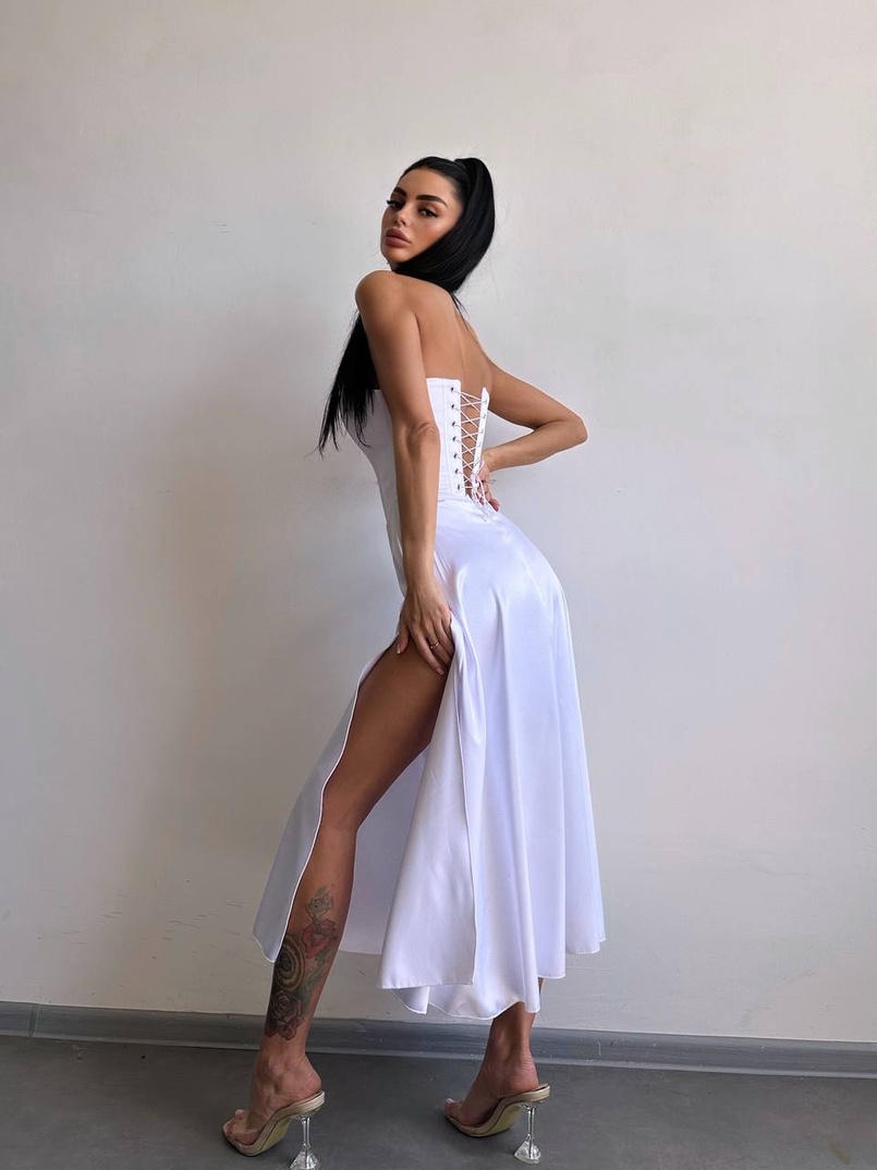 Корсетна сукня міді  | PUSHKA SHOP