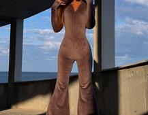 Велюровий комбінезон кльош Велюровий комбінезон кльош | PUSHKA SHOP