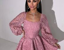 Мереживна сукня з корсетним верхом та пишною подвійною спідницею  Мереживна сукня з корсетним верхом та пишною подвійною спідницею  | PUSHKA SHOP