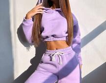 Базовий костюм на флісі з об'ємними капюшоном Базовий костюм на флісі з об'ємними капюшоном | PUSHKA SHOP