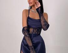 Комплект: корсет+ рукавички + спідниця максі | PUSHKA SHOP