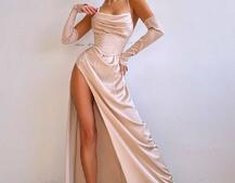 Комплект: корсет з рукавичками + спідниця максі з драпіруванням   | PUSHKA SHOP