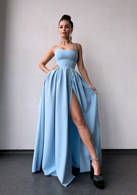 Сукня максі  зі шнурівкою на спинці | PUSHKA SHOP