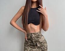 Комплект: коттонова спідниця  + топ з філіжанками  Комплект: коттонова спідниця  + топ з філіжанками  | PUSHKA SHOP