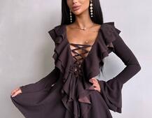 Сукня з з воланами на ґудзиках  Сукня з з воланами на ґудзиках  | PUSHKA SHOP