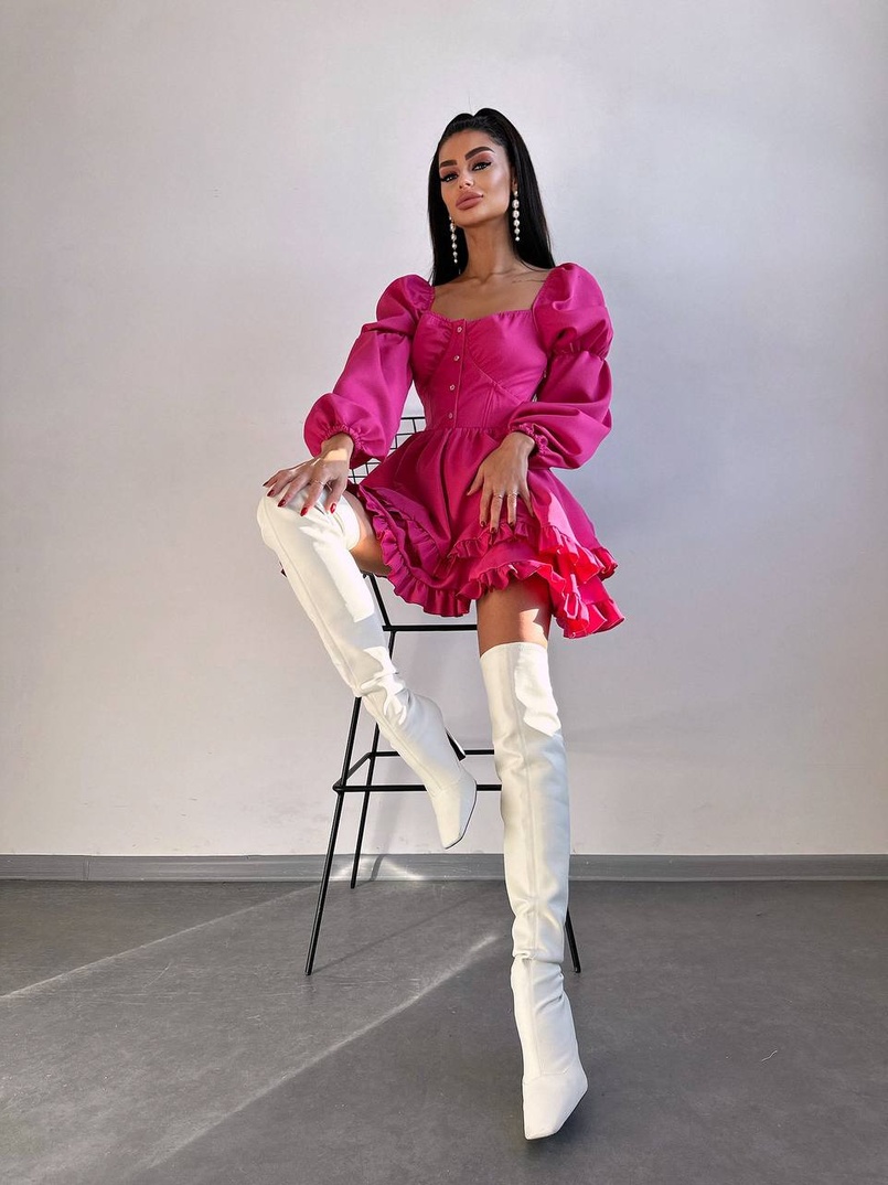 Лялькова сукня з пишною спідницею та корсетним верхом  | PUSHKA SHOP