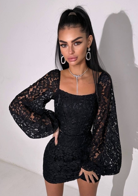 Мереживний комплект: корсет + спідниця міні Мереживний комплект: корсет + спідниця міні | PUSHKA SHOP