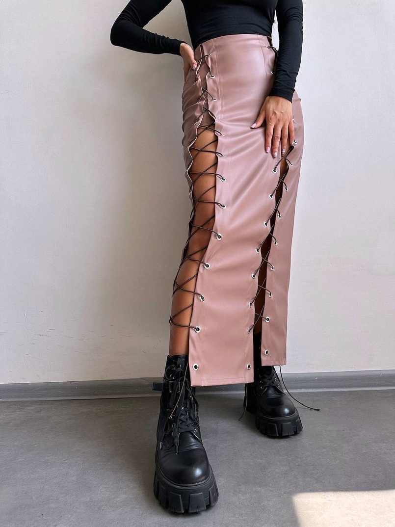 Комплект: топ + спідниця міді  Комплект: топ + спідниця міді  | PUSHKA SHOP