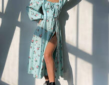 Сукня міді з квітковим принтом  Сукня міді з квітковим принтом  | PUSHKA SHOP