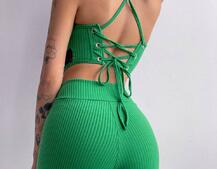 Трикотажный комплект: корсетный топ на косточках + леггинсы Трикотажный комплект: корсетный топ на косточках + леггинсы | PUSHKA SHOP