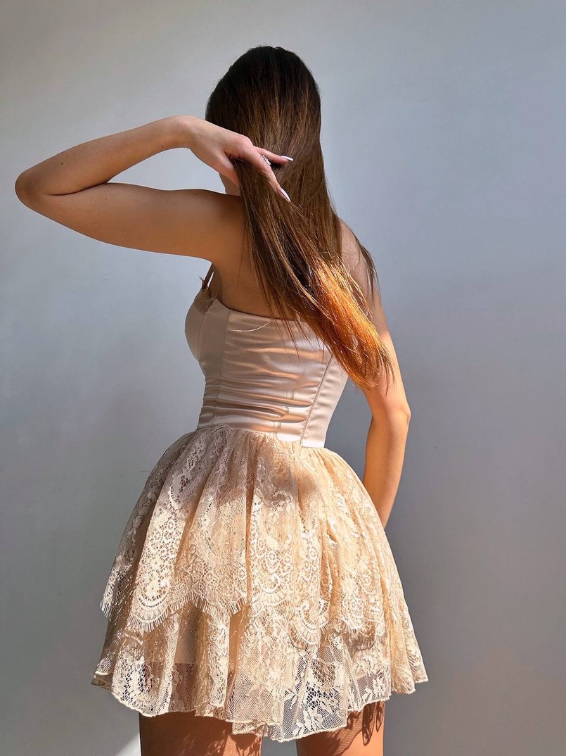 Атласний ромпер бюстьє  | PUSHKA SHOP