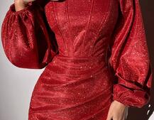 Сяючий комплект: корсет + спідниця міні з драпіруванням Сяючий комплект: корсет + спідниця міні з драпіруванням | PUSHKA SHOP