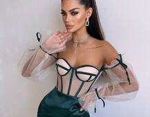 Атласний  комплект: корсет + спідниця  Атласний  комплект: корсет + спідниця  | PUSHKA SHOP