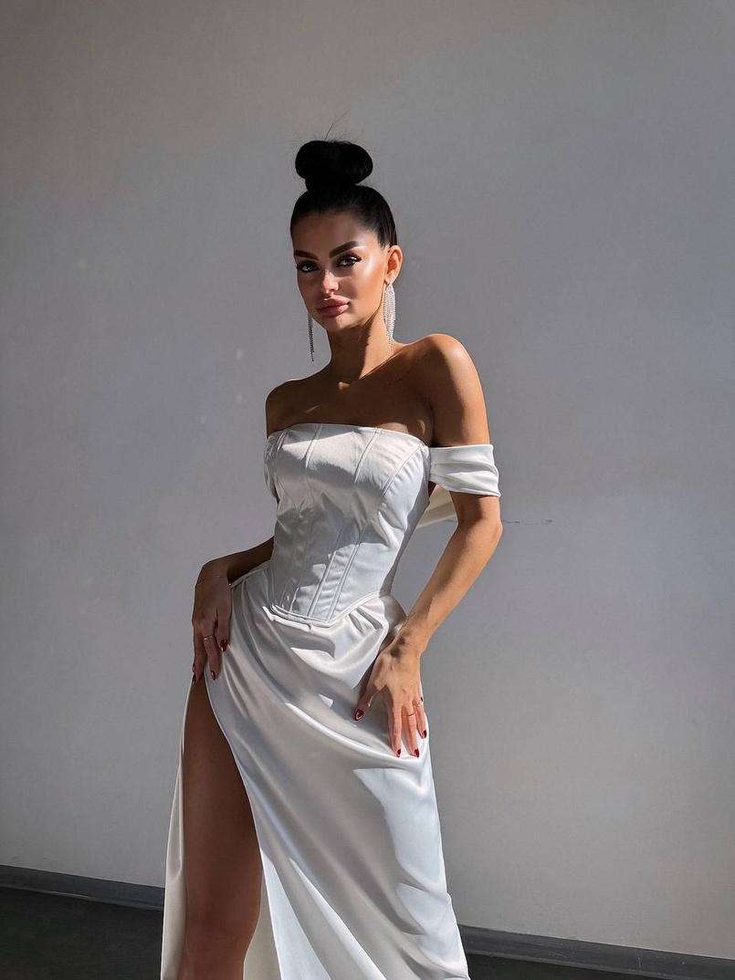 Комплект: корсет + спідниця максі з драпіруванням   Комплект: корсет + спідниця максі з драпіруванням   | PUSHKA SHOP